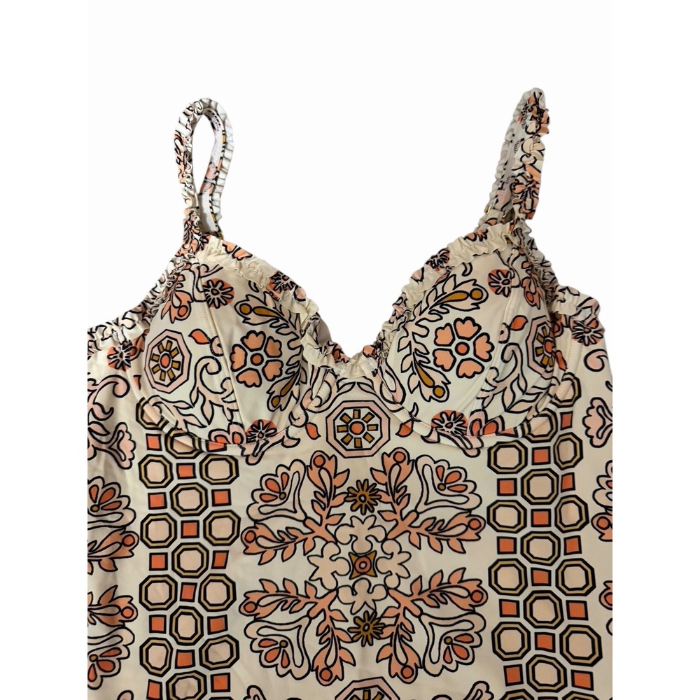 Tory Burch Hicks Garden One Piece Floral Swimsuit Women's Size Small - Picture 3 of 10